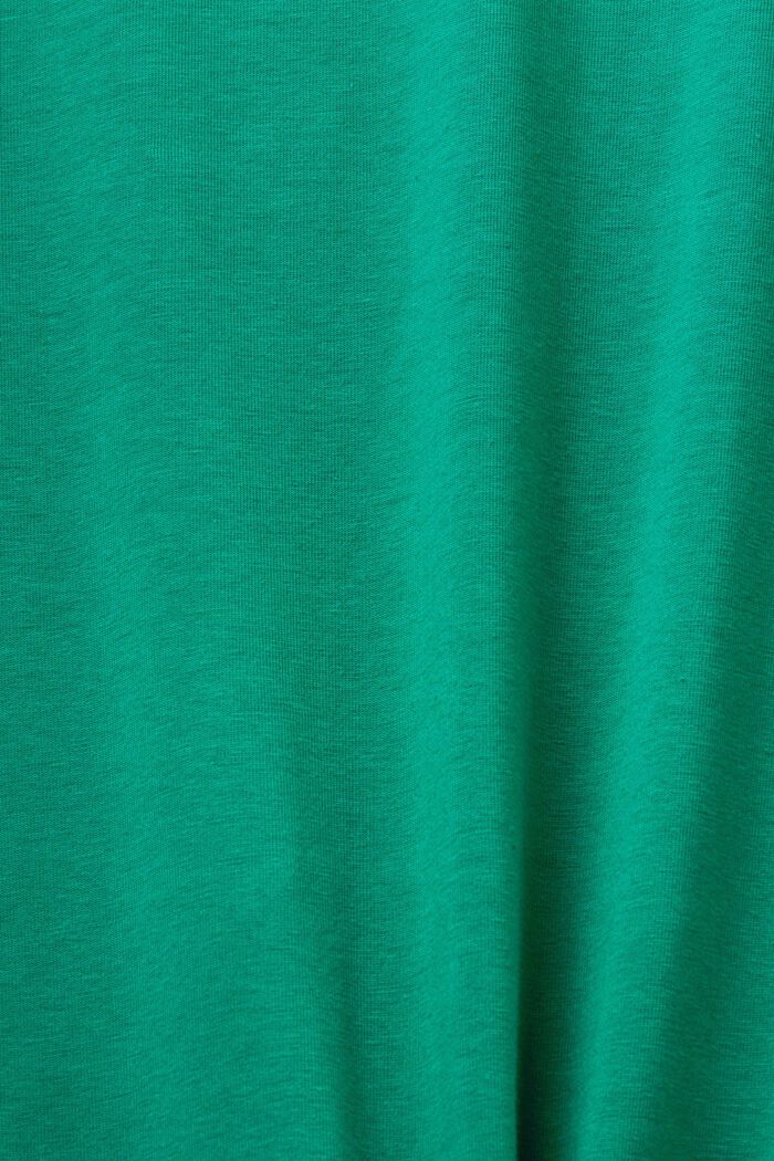 T-Shirt-Kleid in Midilänge aus Jersey, DARK GREEN, detail image number 5