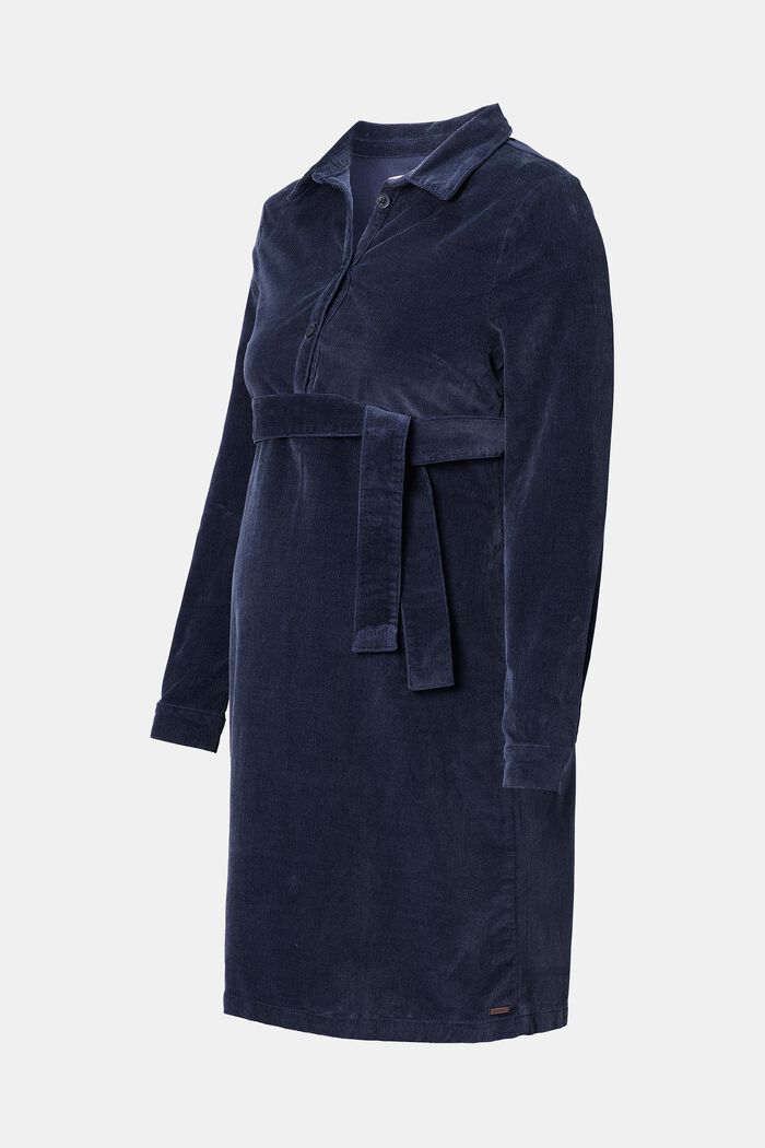 Stillfreundliches Kord-Kleid aus Baumwolle, NIGHT SKY BLUE, detail image number 0