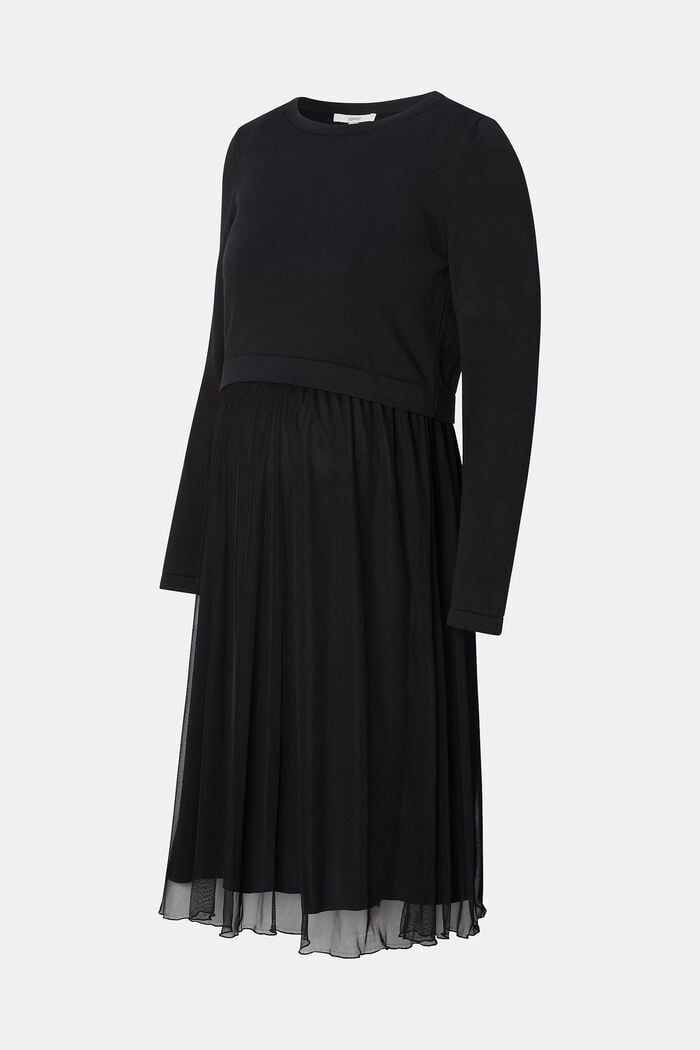 Dresses knitted, BLACK INK, detail image number 5