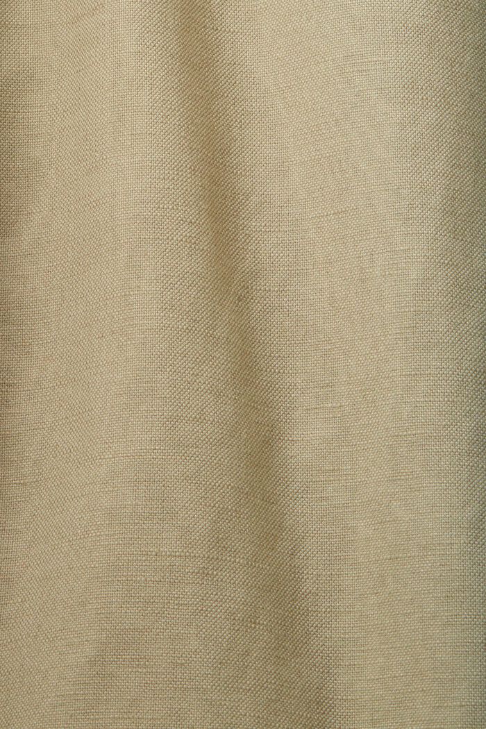 Hose aus Baumwoll- und Leinenmix, LIGHT GREEN, detail image number 4