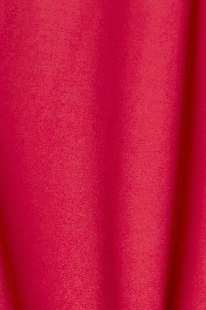 Sweatshirt mit Kordelzug am Halsausschnitt, CHERRY RED, detail image number 6