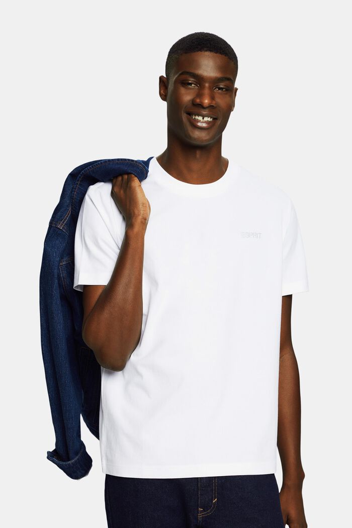Unisex Logo-T-Shirt, WHITE, detail image number 0