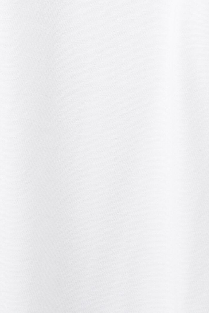 T-Shirt aus Pima-Baumwolle mit Print, WHITE, detail image number 5