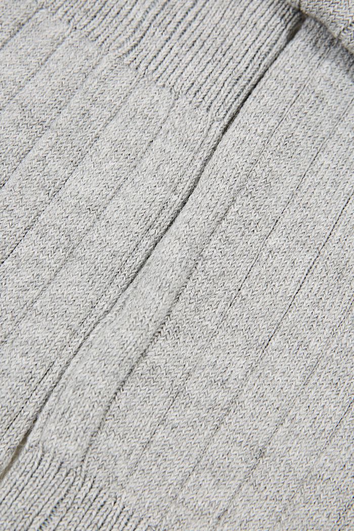 Mit Wolle: Stulpen aus Rippstrick, LIGHT GREY, detail image number 1