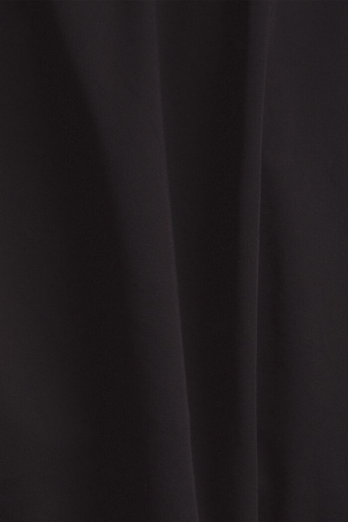 Canvas-Kleid aus 100% Pima-Baumwolle, BLACK, detail image number 5