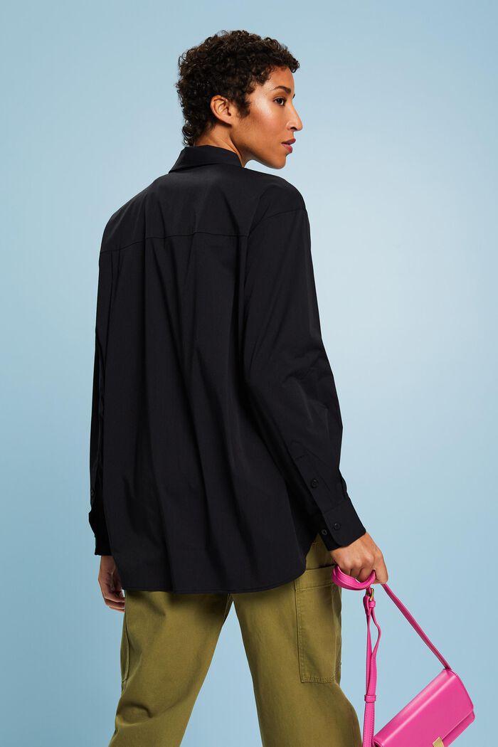 Button-Down-Hemd im Oversize-Look, BLACK, detail image number 2