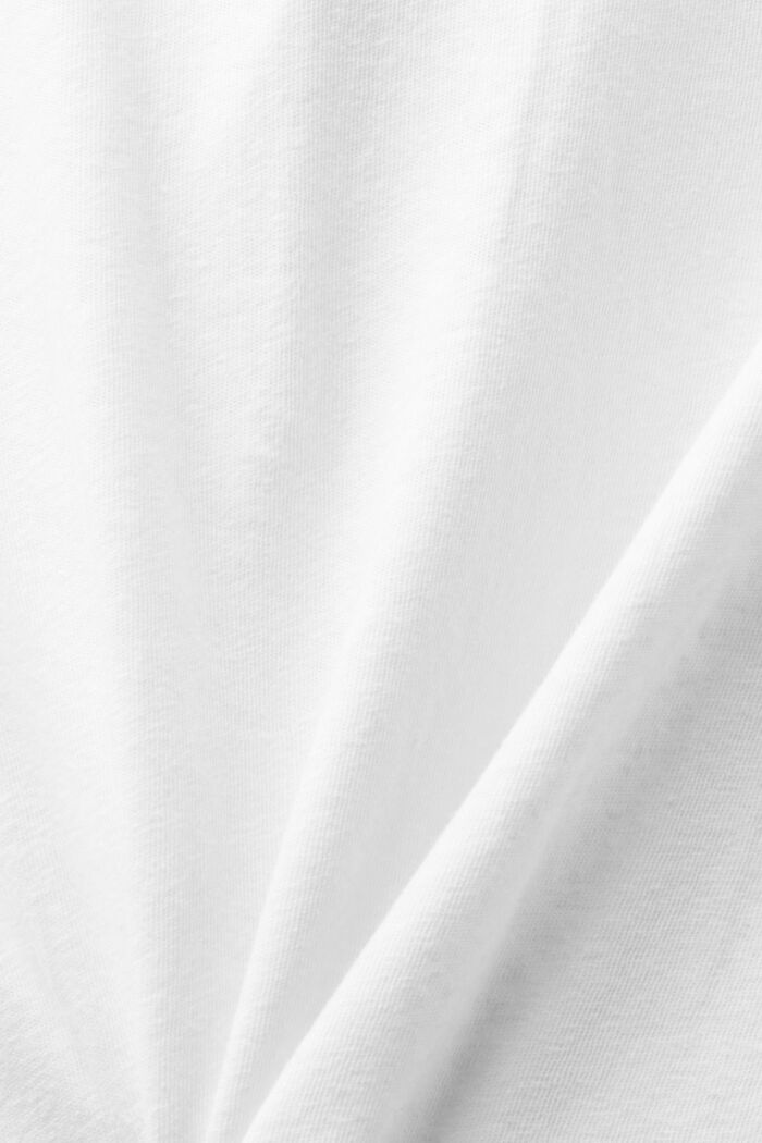 Poloshirt aus Baumwolle-Leinen-Mix, OFF WHITE, detail image number 5
