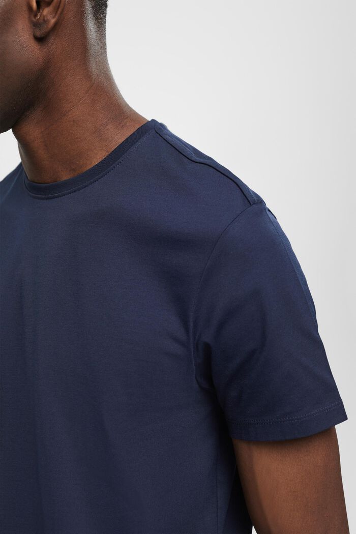 Pima-Baumwoll-T-Shirt im Slim Fit, NAVY, detail image number 2