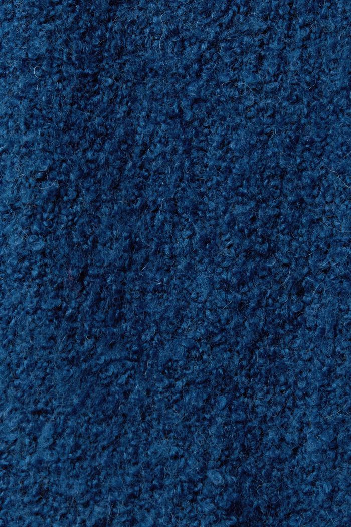 Cardigan aus Wollmix mit Bindegürtel, PETROL BLUE, detail image number 1