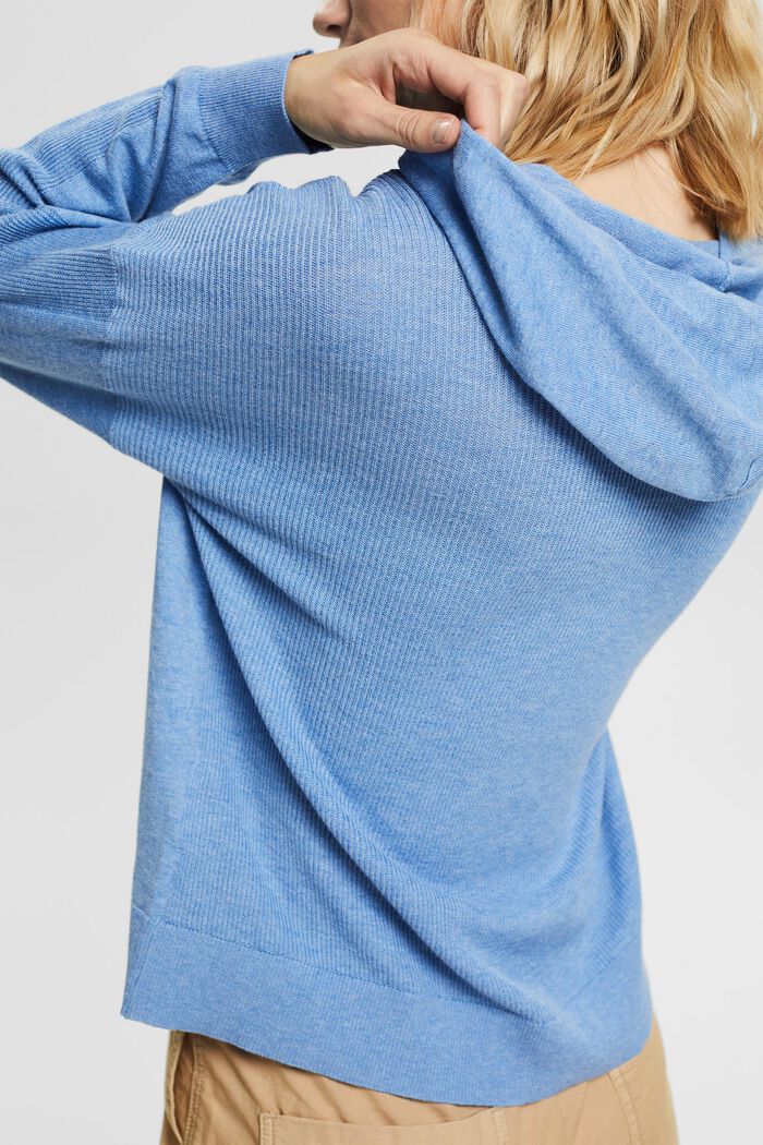 Pullover mit Hoodie, 100% Baumwolle, LIGHT BLUE LAVENDER, detail image number 2