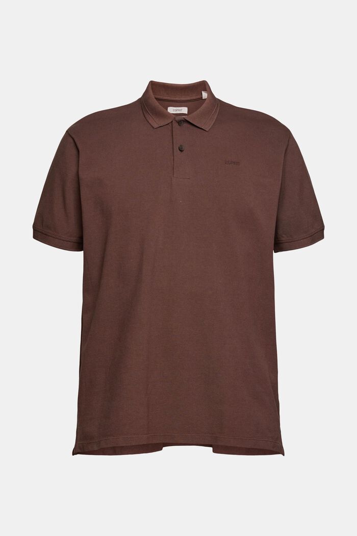 Polo-Shirt aus 100% Organic Cotton, DARK BROWN, detail image number 5