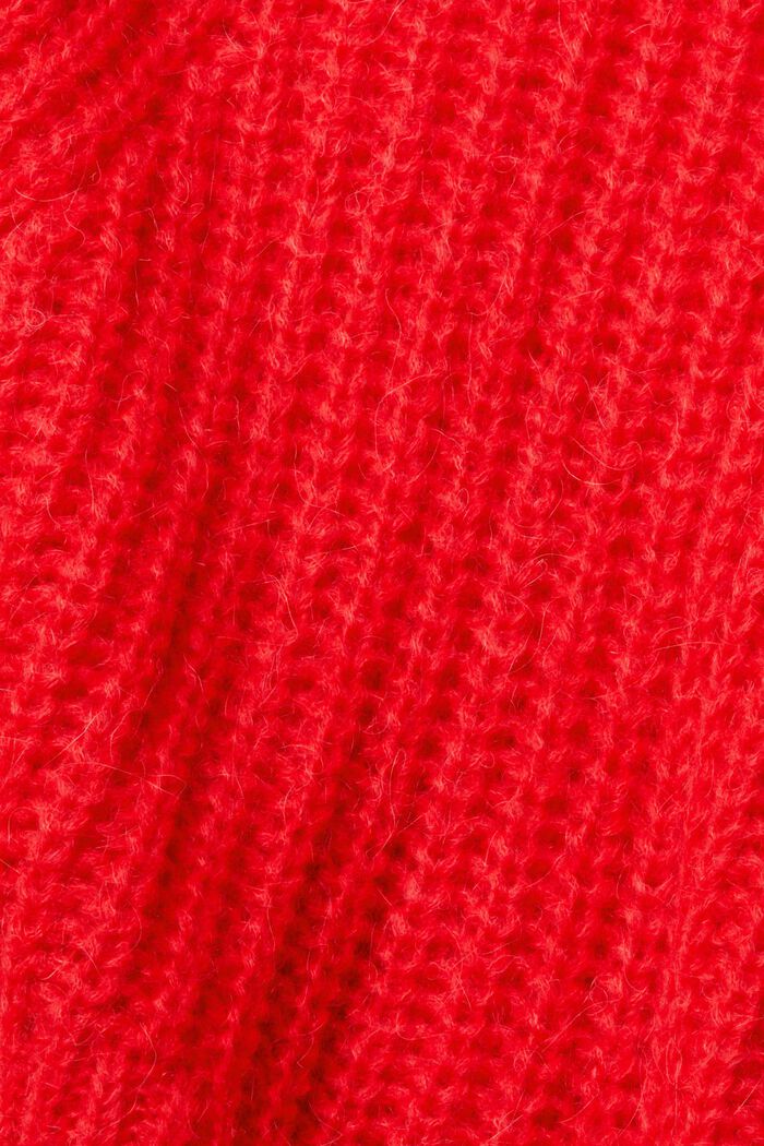 Mit Alpaka: Strickpullover, RED, detail image number 6