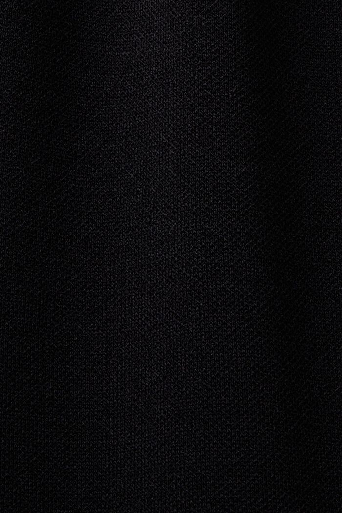 Plissiertes T-Shirt-Kleid in Minilänge, BLACK, detail image number 5