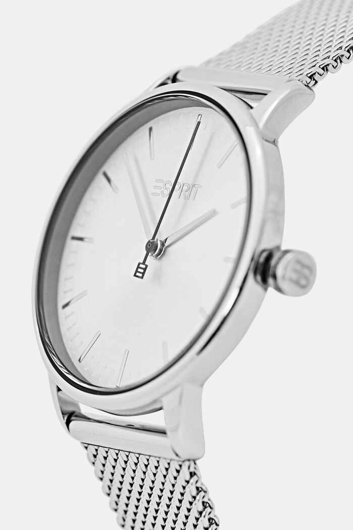 Edelstahl-Uhr mit Wechselarmband, SILVER, detail image number 1