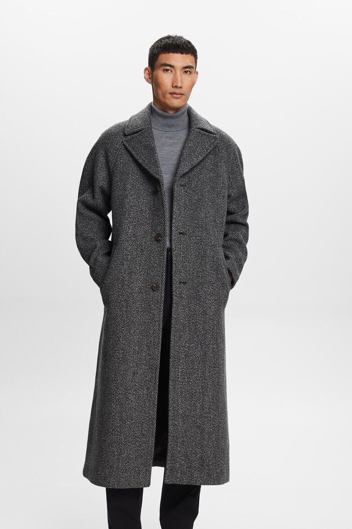 Coats woven, BLACK, detail image number 0