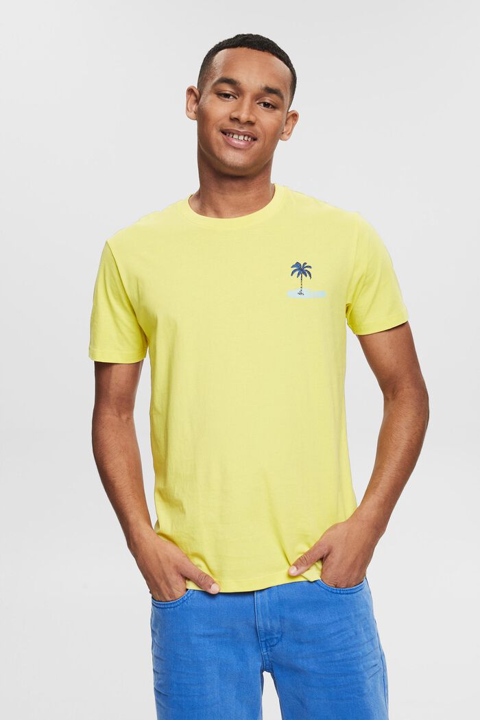 Jersey-T-Shirt mit kleinem Motiv-Print