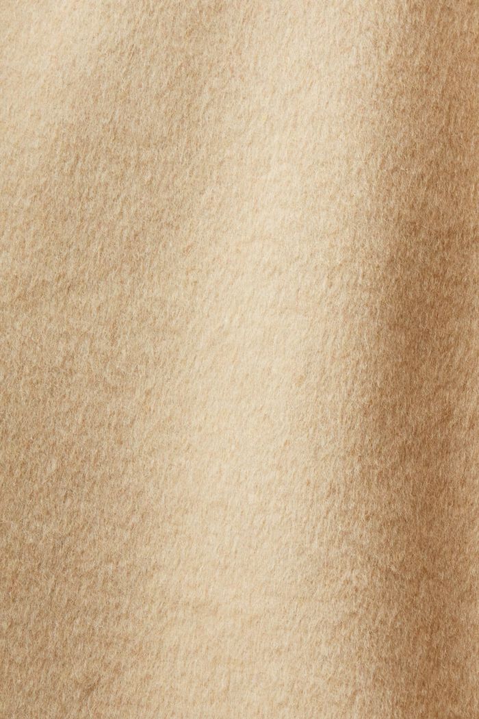 Oversize Mantel aus Wollmix, CREAM BEIGE, detail image number 4