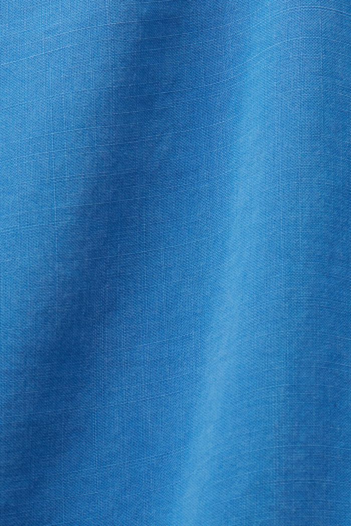 Ärmellose Bluse mit elastischem Kragen, BRIGHT BLUE, detail image number 5