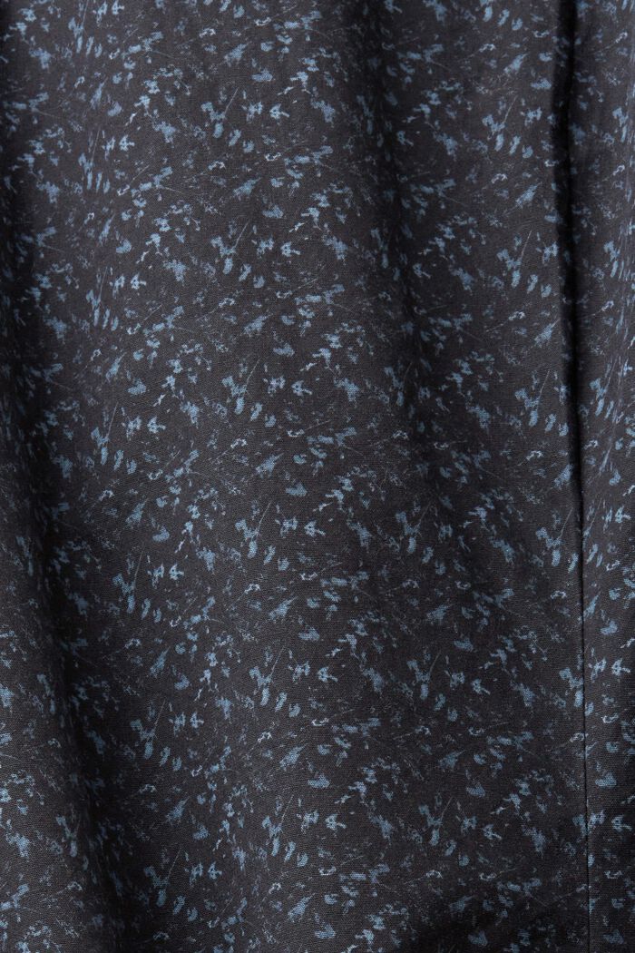 Slim-Fit-Hemd aus Baumwolle mit Muster, BLACK, detail image number 4