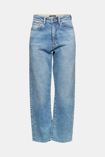 Stretch-Jeans aus Bio-Baumwolle, BLUE LIGHT WASHED, overview