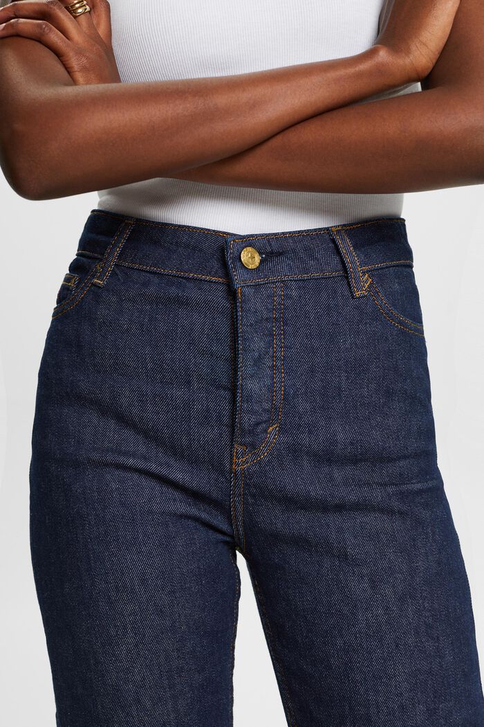 Gerade Premium-Selvedge-Jeans mit hohem Bund, BLUE RINSE, detail image number 1