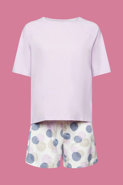 Pyjama mit Print-Shorts