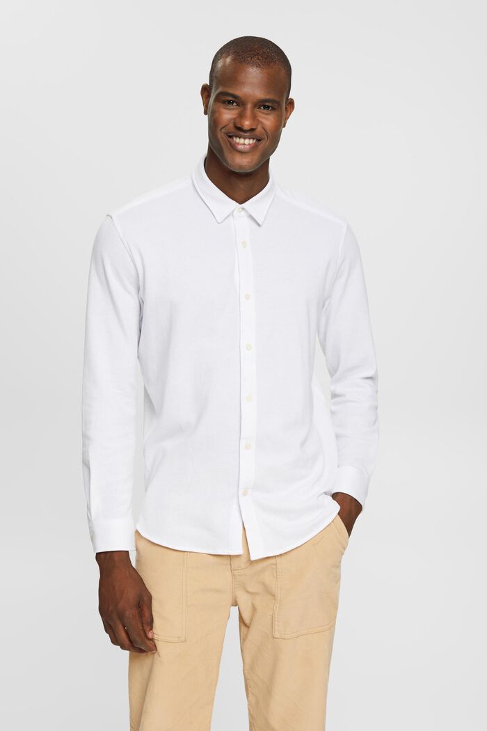 Zweifarbiges Shirt, WHITE, detail image number 0
