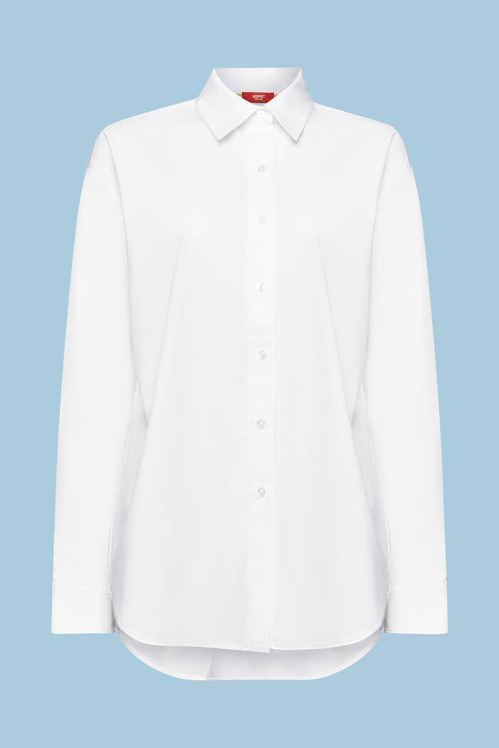 Button-Down-Hemd im Oversize-Look, WHITE, detail image number 6