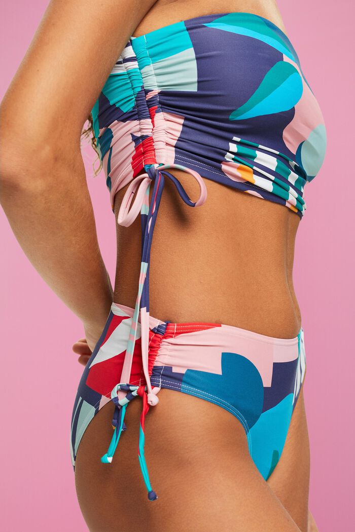 Bandeau-Bikinitop mit mehrfarbigem Print, INK, detail image number 1
