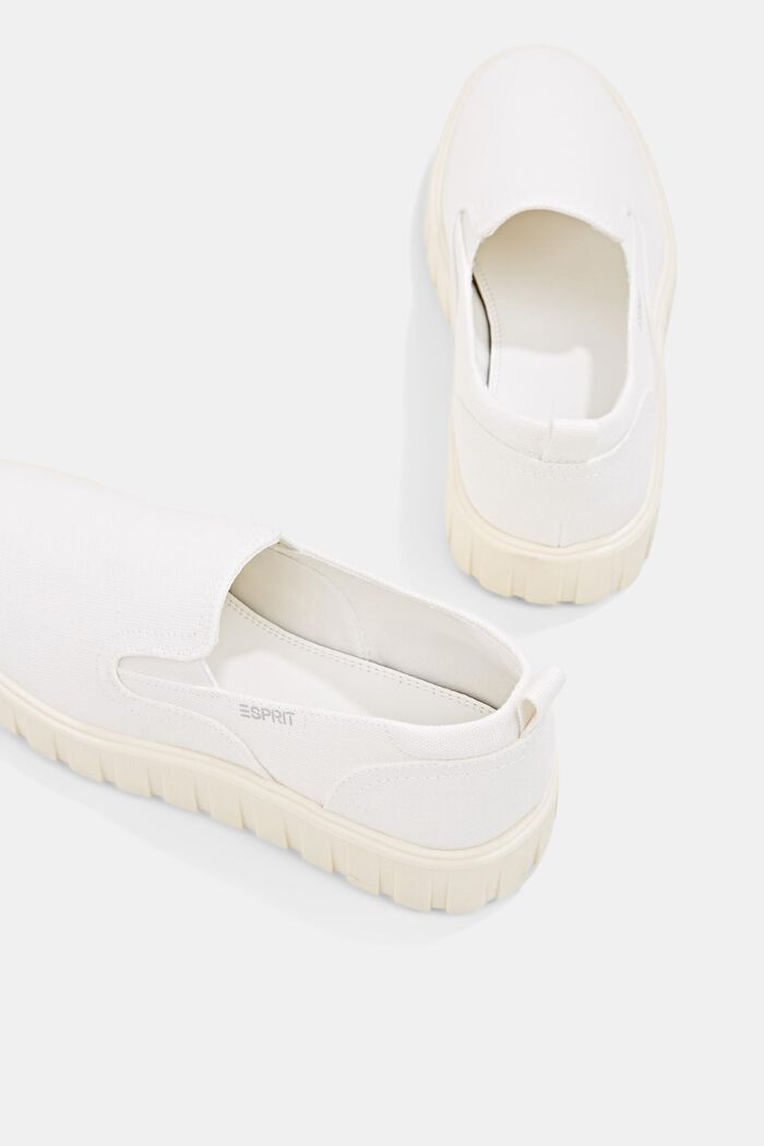 Slip-On-Sneaker mit Plateausohle, WHITE, detail image number 5