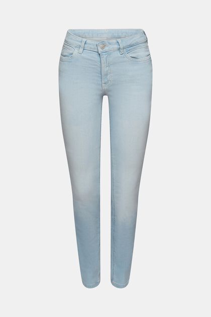 Mid-Rise-Stretchjeans in Slim Fit, BLUE BLEACHED, overview