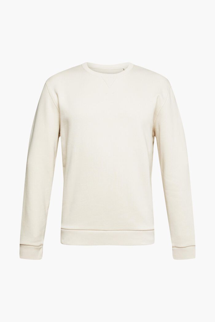 Unifarbenes Sweatshirt im Regular Fit, CREAM BEIGE, detail image number 2