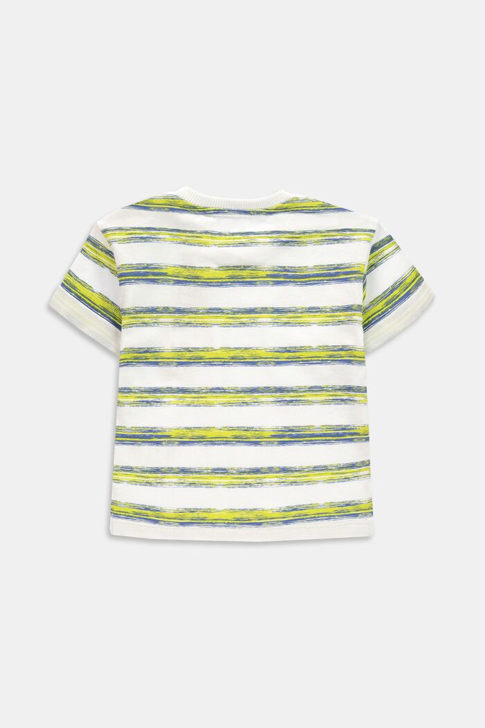 T-Shirt mit Streifen, Organic Cotton, WHITE, detail image number 1