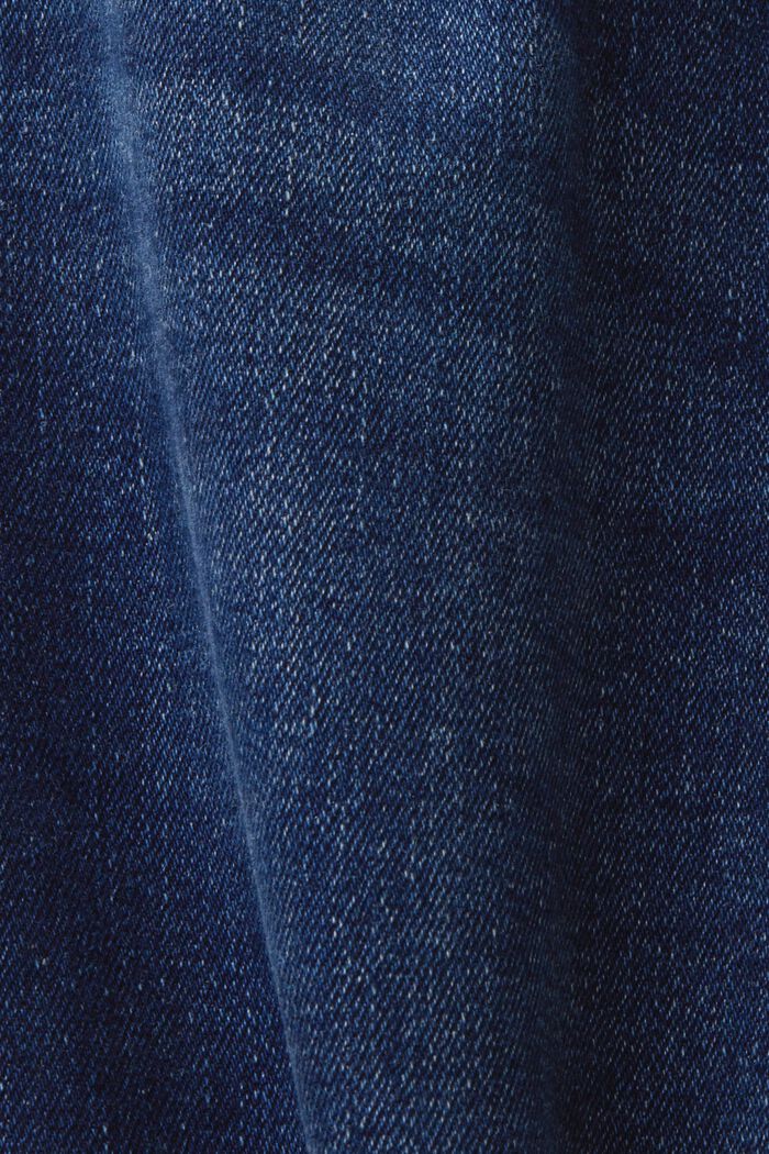 Recycelt: Bootcut-Jeans mit hohem Bund, BLUE DARK WASHED, detail image number 6
