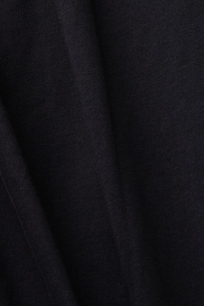 Langärmliges Jersey-Top, 100 % Baumwolle, BLACK, detail image number 4