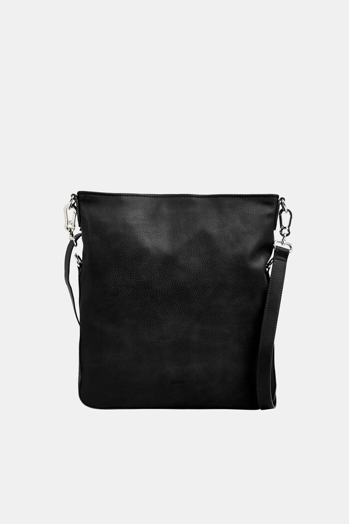 Flap Over-Bag in Lederoptik, BLACK, detail image number 0