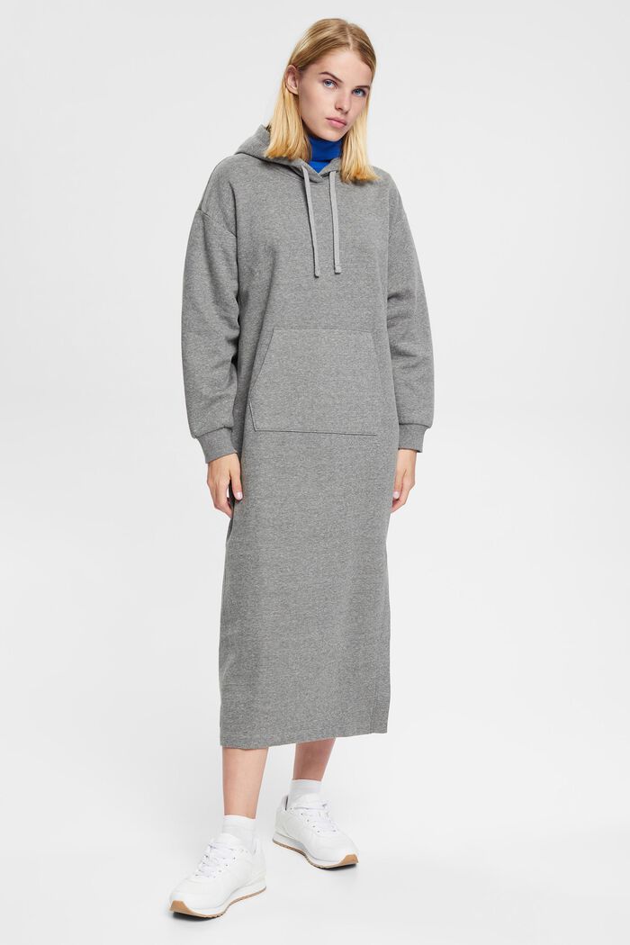 Hoodie-Kleid in Longform, MEDIUM GREY, detail image number 2