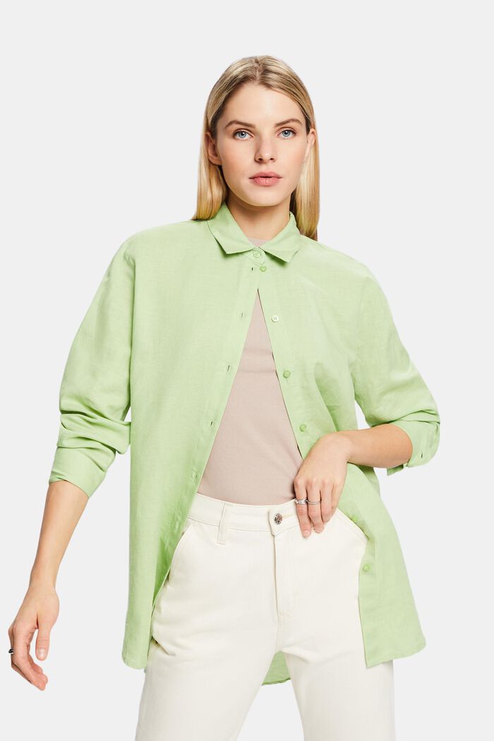 Blouses woven, LIGHT GREEN, detail image number 0