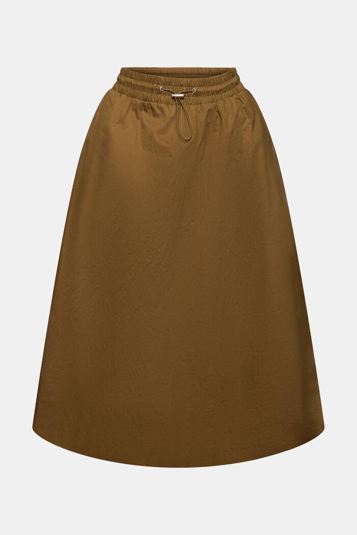 Skirts light woven, DARK KHAKI, detail image number 6
