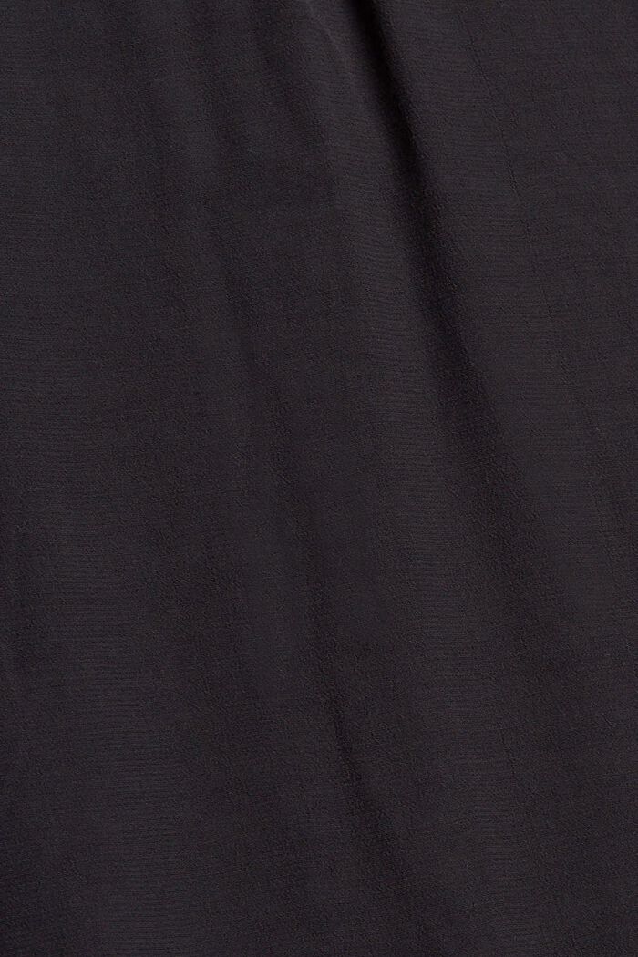 Bluse mit Biesen, LENZING™ ECOVERO™, BLACK, detail image number 4