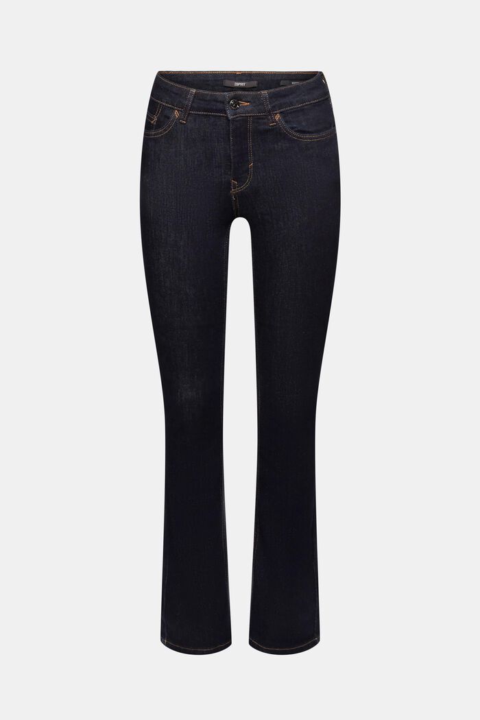 Bootcut Jeans in Skinny-Passform, BLUE DARK WASHED, detail image number 6