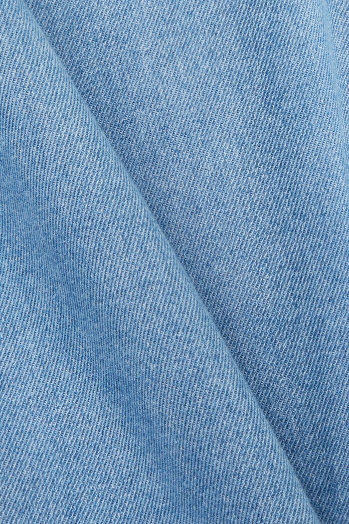 Hemd aus Baumwoll-Denim, BLUE LIGHT WASHED, detail image number 4