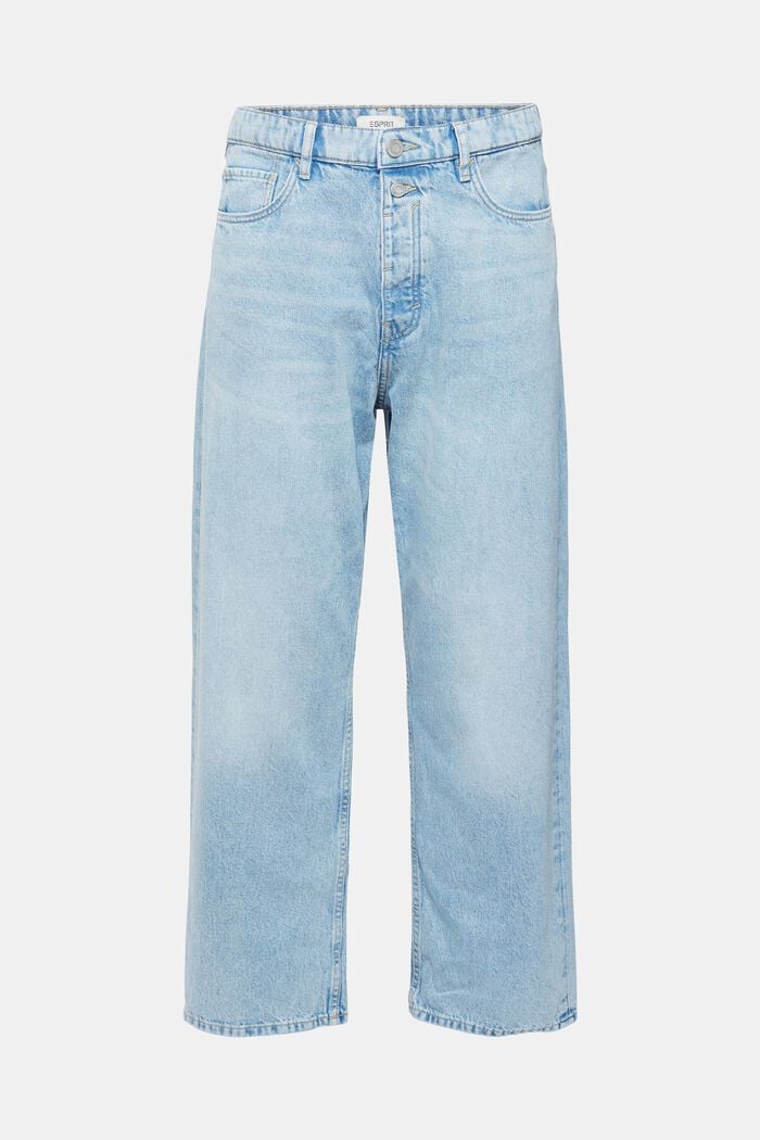 Locker geschnittene Jeans aus nachhaltiger Baumwolle, BLUE BLEACHED, detail image number 7