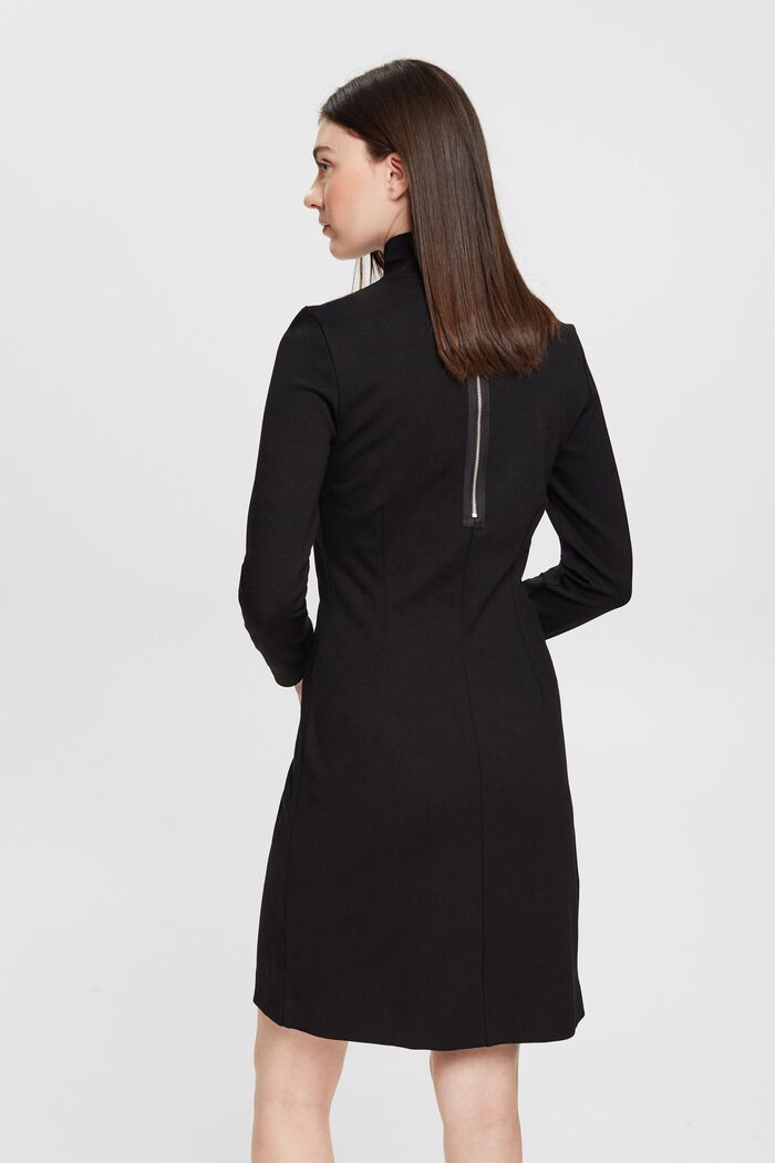 Kleid aus Punto-Jersey, BLACK, detail image number 3