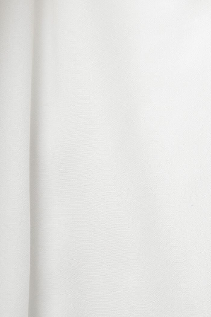 Ärmellose Bluse mit Spitzenbesatz, WHITE, detail image number 6
