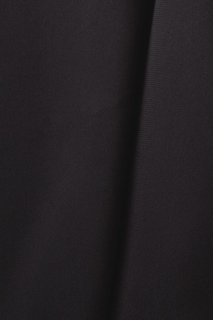 Ärmellose Crêpe-Chiffon-Bluse, BLACK, detail image number 5