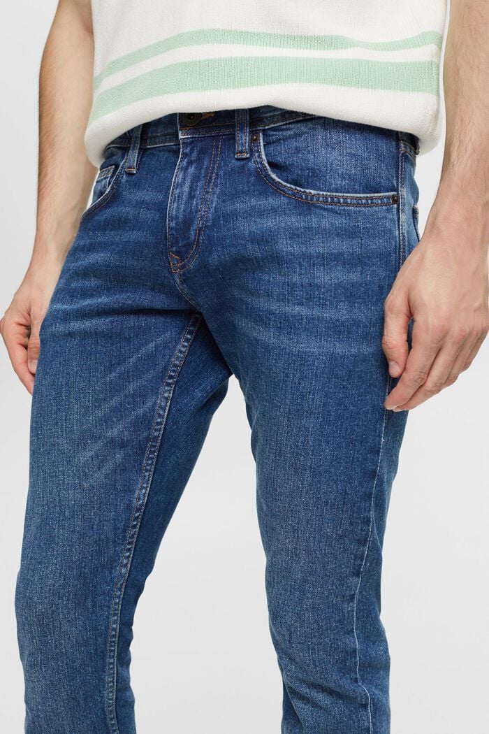 Stretch-Jeans mit Organic Cotton, BLUE MEDIUM WASHED, detail image number 2