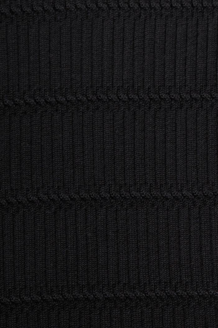 Strukturiertes Minikleid, BLACK, detail image number 4