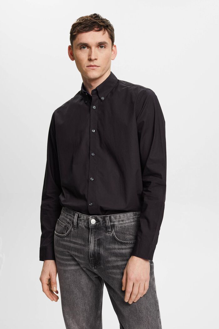 Button-Down-Hemd, BLACK, detail image number 0