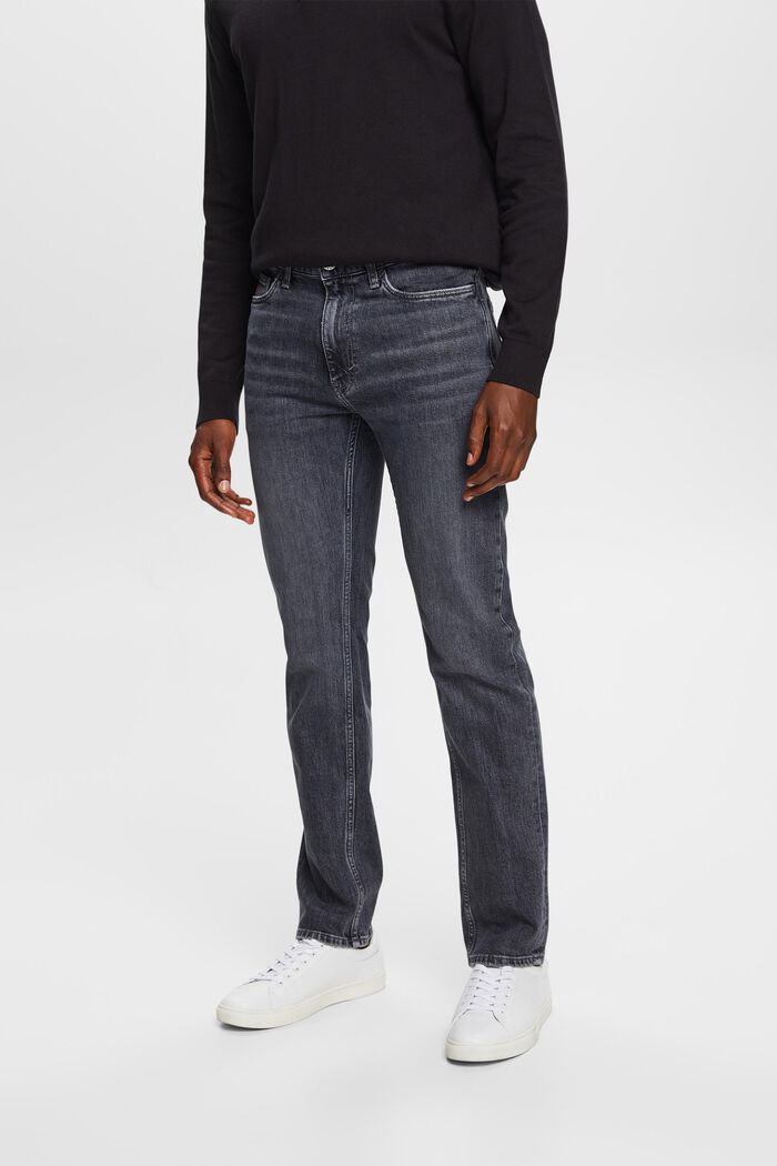 Jeans in entspannter Passform mit geradem Bein, BLACK MEDIUM WASHED, detail image number 0